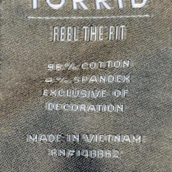 FINAL DAYS $5 Torrid Blue Cuff Leg Crops CLOSET CLOSING - Picture 5 of 10